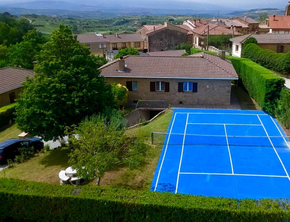 Sagastienea Villa Con Piscina Y Tenis En La Rioja Samaniego Εξωτερικό φωτογραφία